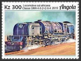 Stamps of Angola 2019 Beyer-Garratt locomotive set in sheetlets/10